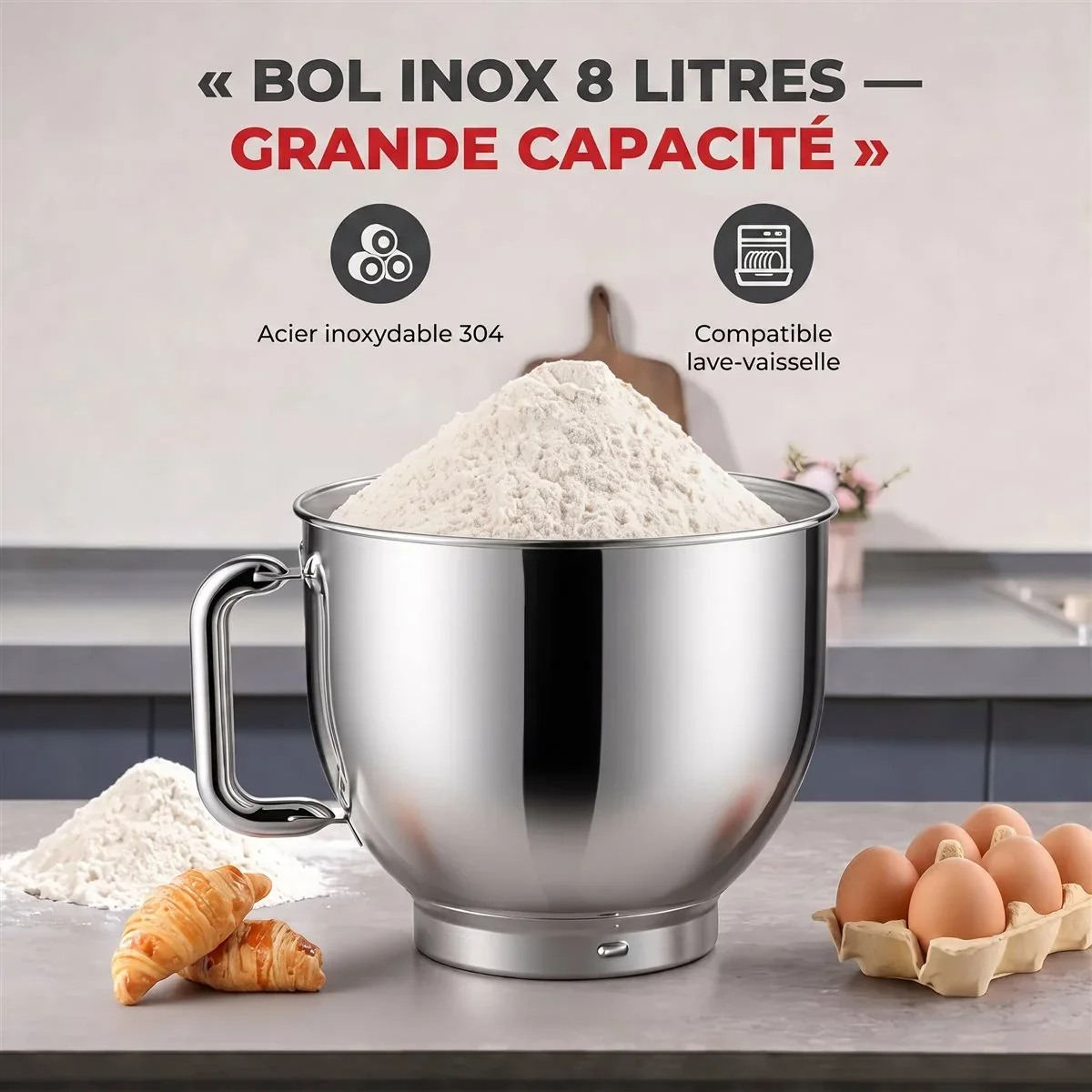 Vue robot pâtissier
